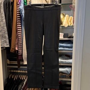 David Lerner - Black Faux Leather Pants - M